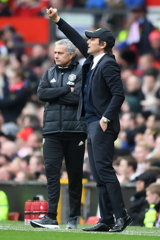 Jose Mourinho and Antonio Conte