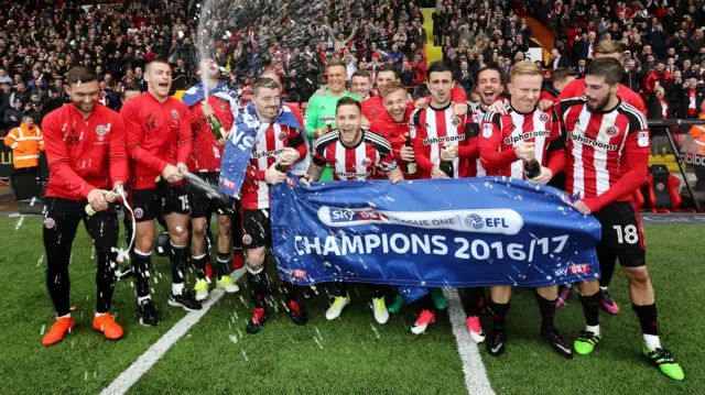 Sheffield United celebrations