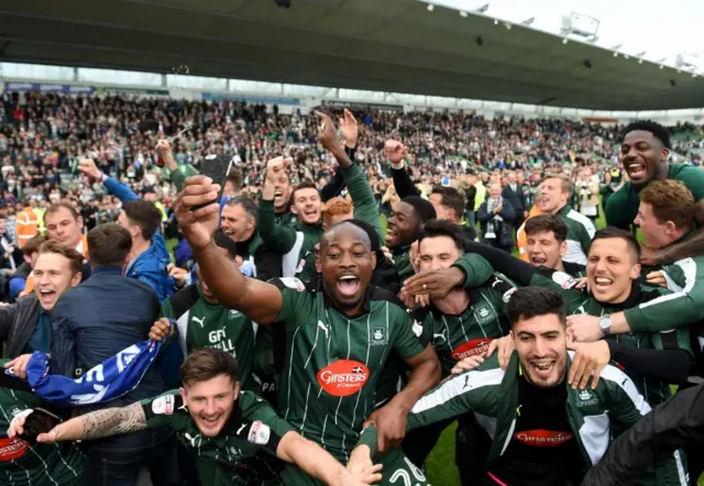 Plymouth Argyle. Pic: PA