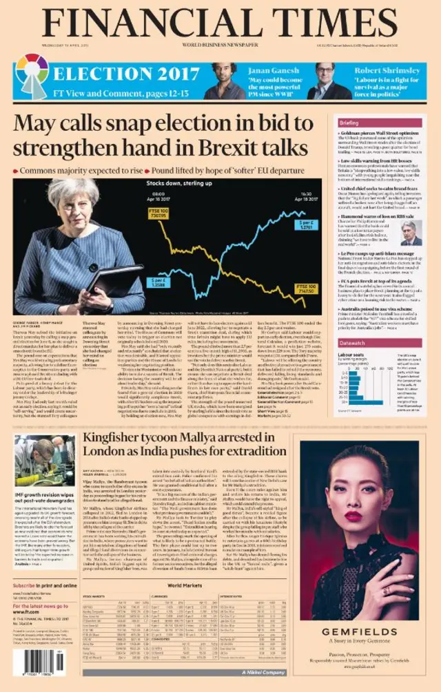 FT front page - 19/4/17