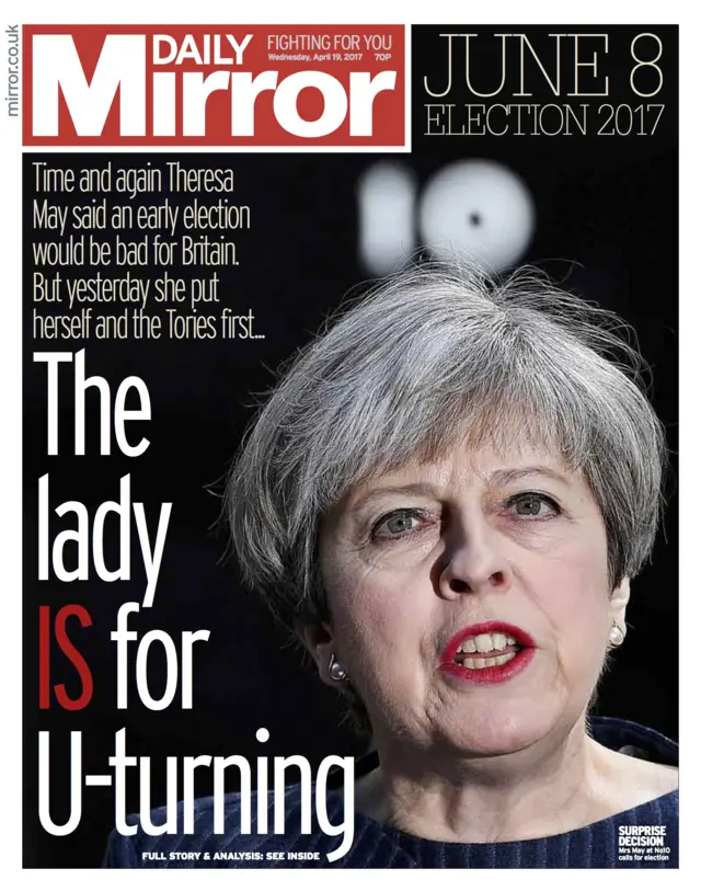 Mirror front - 19/4/17