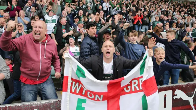 Argyle crowd. Pic: Rex Features