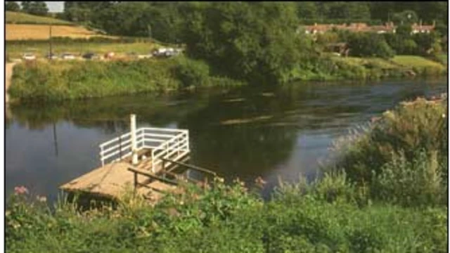 Ferry across the river at Hampton Loade near Bridgnorth