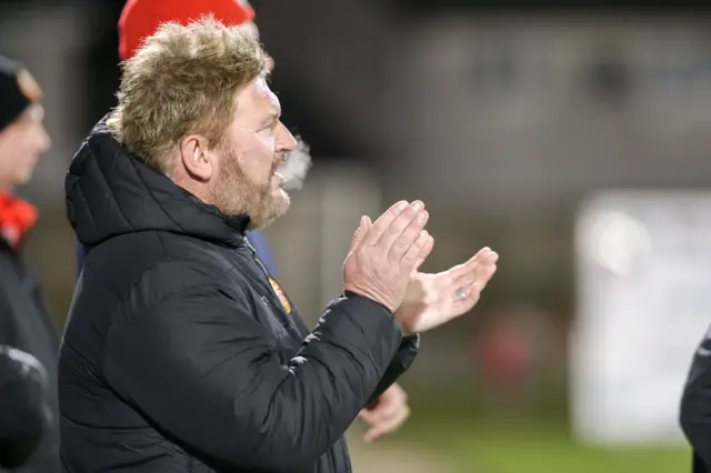 Portadown manager Niall Currie