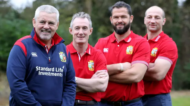 Warren Gatland and his coaching staff