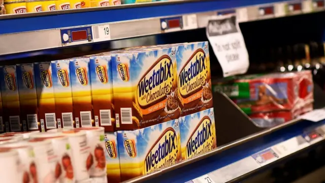 Weetabix on a shop shelf