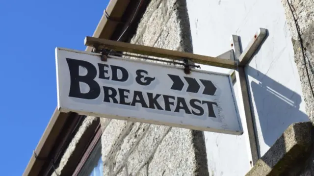 B&B sign. Pic: Andrew Segal