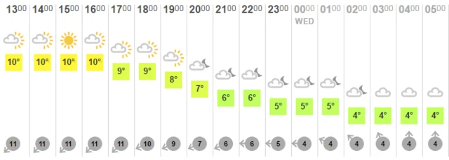 Temp chart