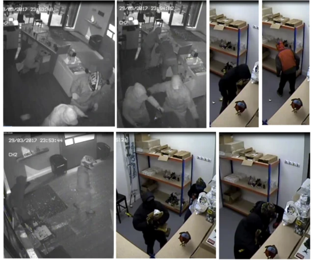 CCTV images of robbery at vape store in Rotherham