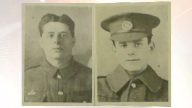 Charles Norton, 25, and his brother, Alfred, 22, from Old were among those killed.