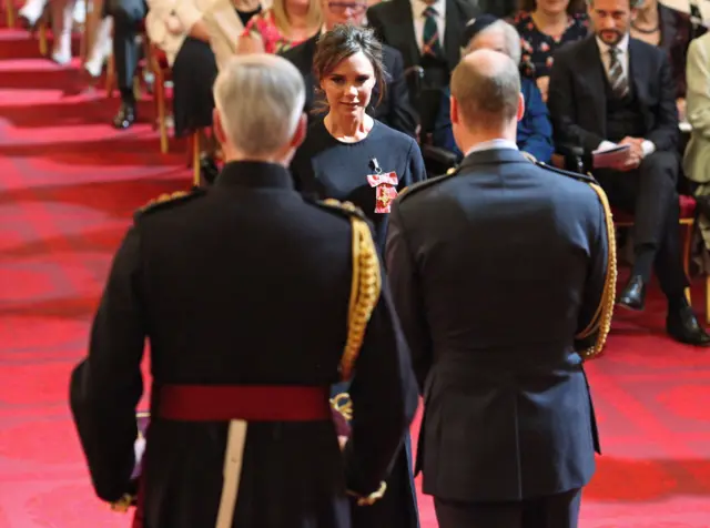 Victoria Beckham recieves her OBE