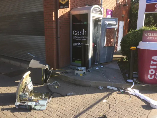 Cash machine theft