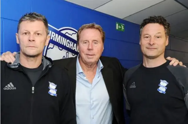 First-team coaches Steve Cotterill and Paul Groves and Harry Redknapp