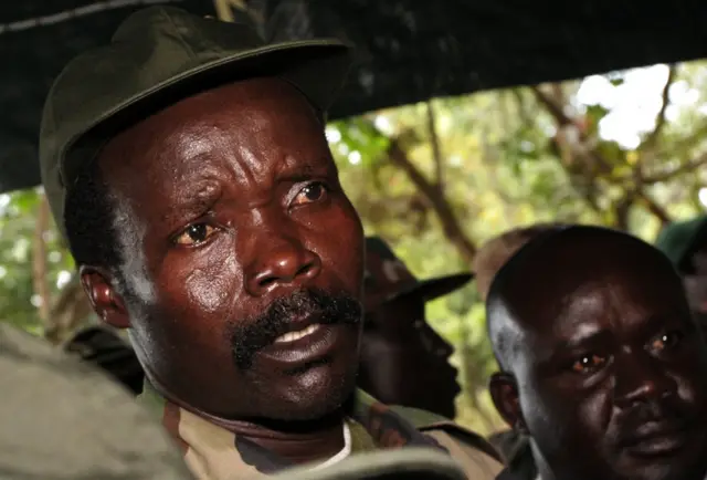 file photo taken on November 12, 2006, shows the leader of the Lord"s Resistance Army (LRA), Joseph Kony