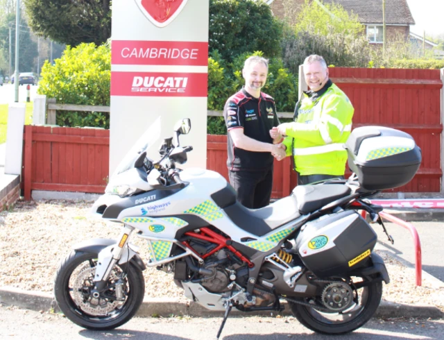 police receive new motorcycle