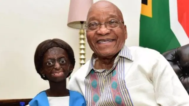 President Jacob Zuma and Ontlametse Phalatse