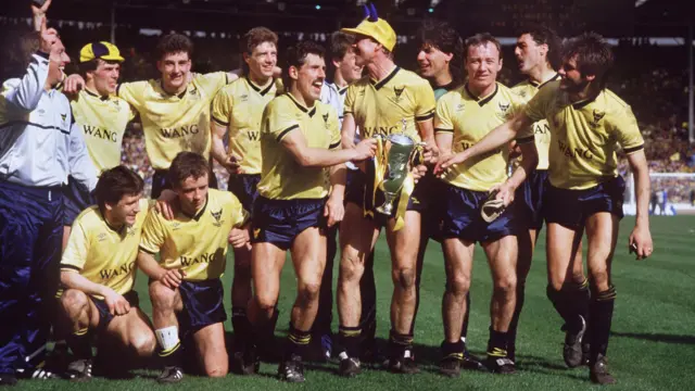 Oxford win 1986 League Cup