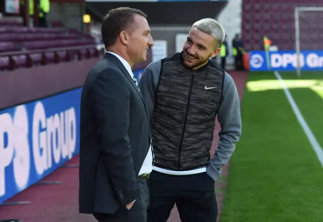 Brendan Rodgers with son Aaron