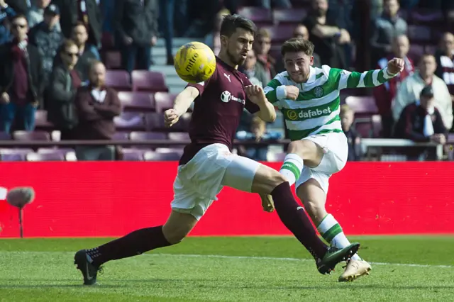 Patrick Roberts curled home a cracking fourth for Celtic