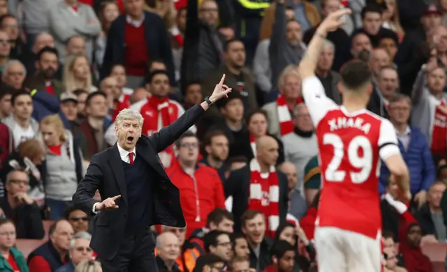 Arsene Wenger and Granit Xhaka