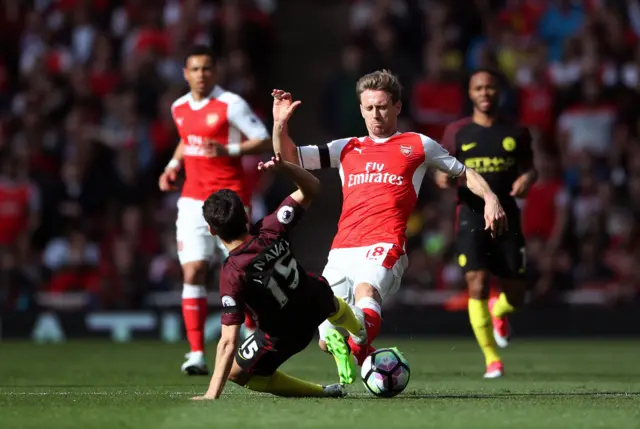 Jesus Navas and Nacho Monreal