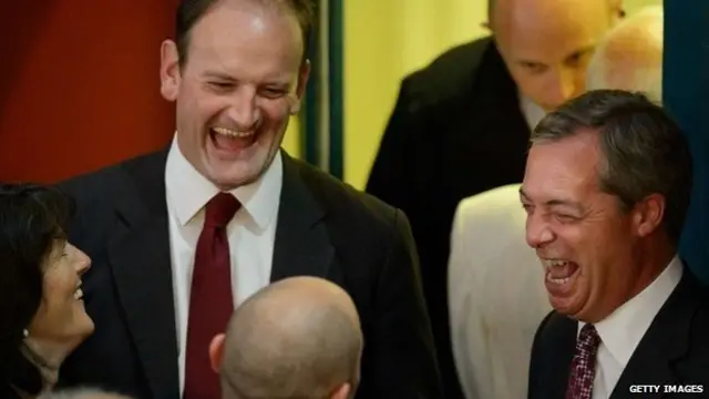 Douglas Carswell and former UKIP leader Nigel Farage