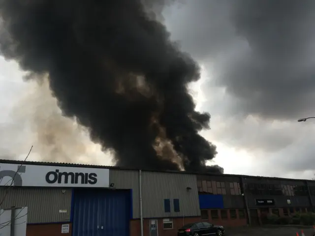 Warehouse fire