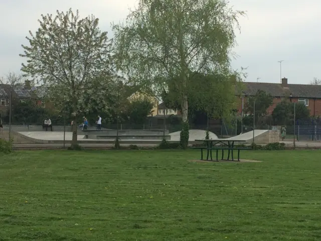 Skate park at recreation ground