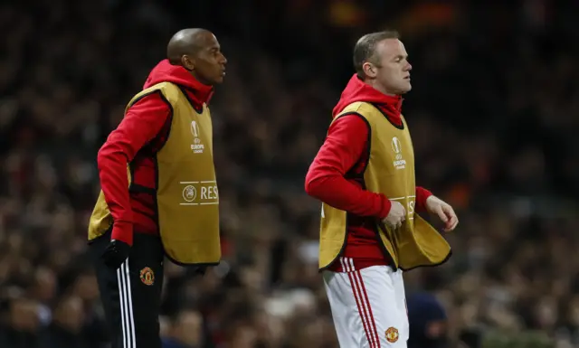 Wayne Rooney and Ashley Young