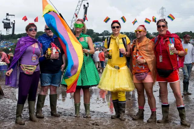 Glastonbury-goers