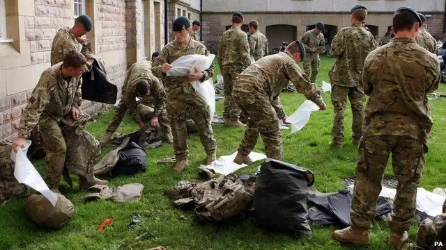 Soldiers from the Edinburgh-based 3rd Battalion the Rifles