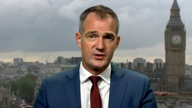 Labour MP Peter Kyle speaking earlier to the BBC.