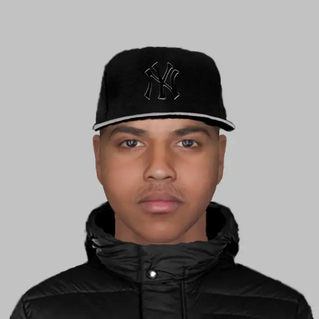 E-fit of reported assault in Burgreave, Sheffield.