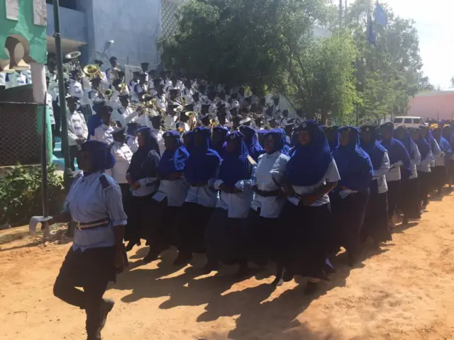 PAssing out parade for Somali female police officers