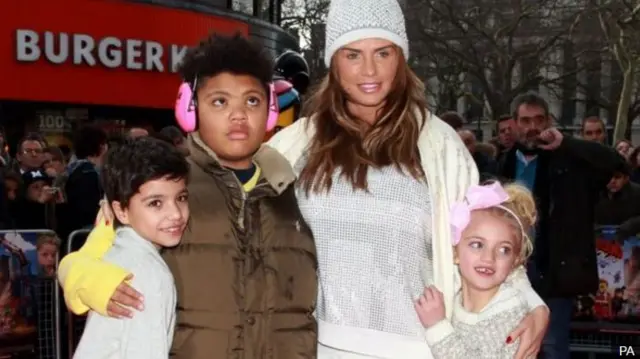 Katie Price and her children