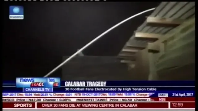 Still from TV showing cable on the roof