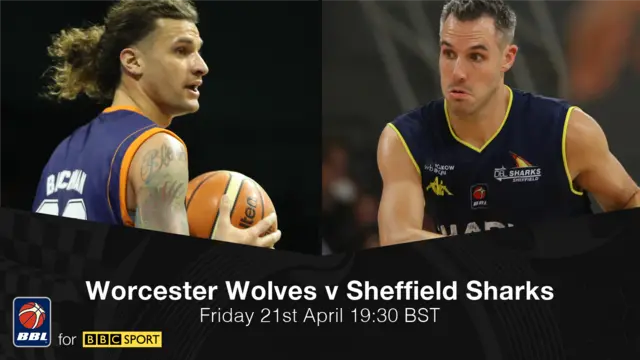 Worcester Wolves v Sheffield Sharks (19:30 BST)