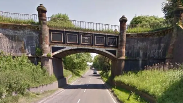 Bridge over A5 between Gailey and Weston-under-Lizard