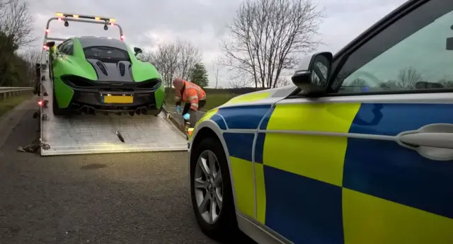 South Yorkshire Police tow cars