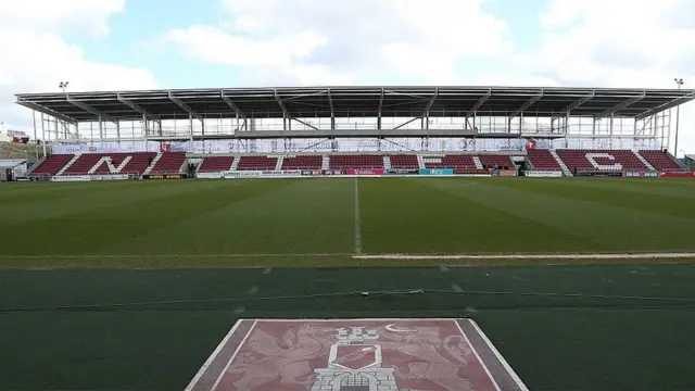 Northampton Town's unfinished East Stand