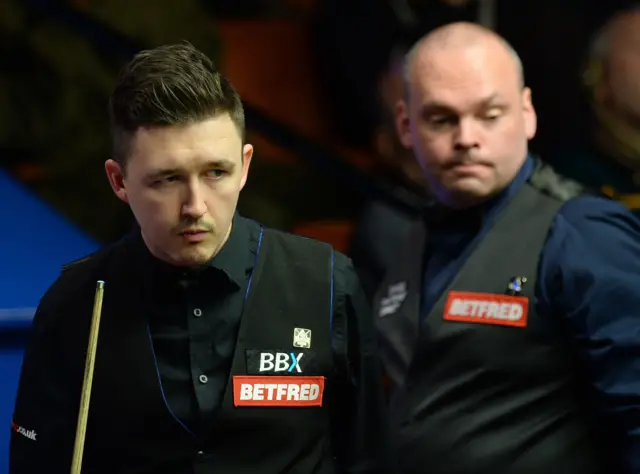 Kyren Wilson and Stuart Bingham