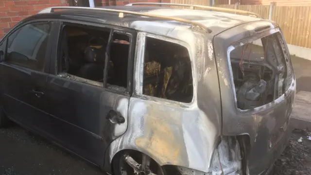 Car after fire