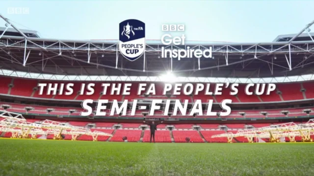 Nick Bright at Wembley for the FA People's Cup semi-finals