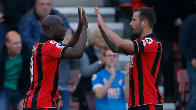 Benik Afobe celebrates