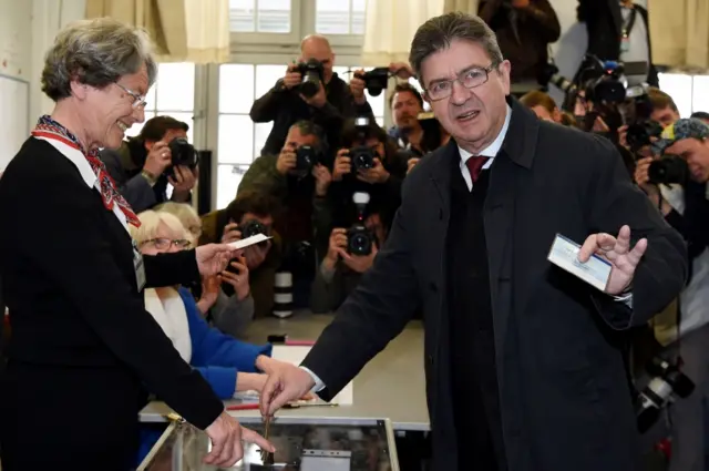 Melenchon votes