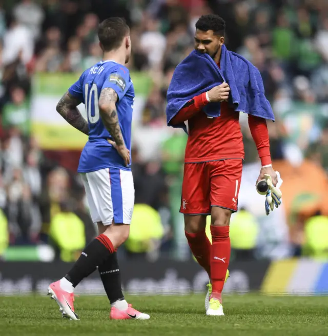 Rangers winger Barrie McKay and goalkeeper Wes Foderingham