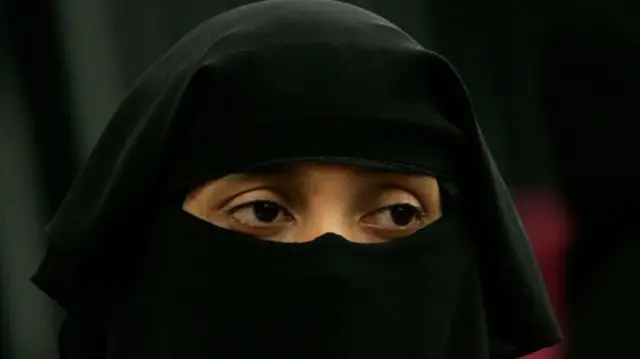 Woman in a niqab