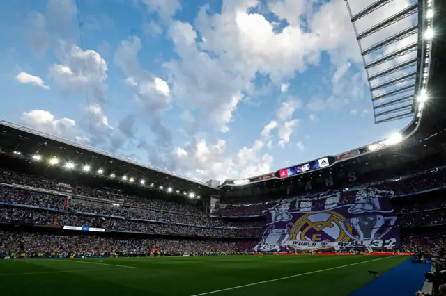 Real Madrid's banner