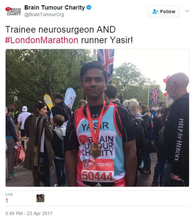 Tweet from @BrainTumourOrg