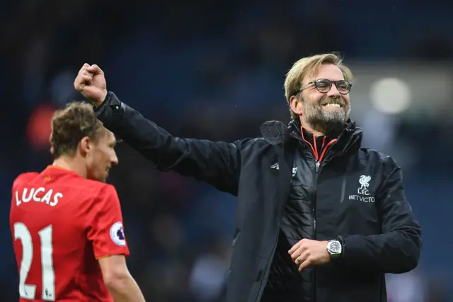 Jurgen Klopp celebrates